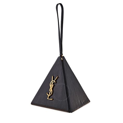 ysl pyramid bag black|Saint Laurent Sade Pyramid Quilted Leather Shoulder Bag.